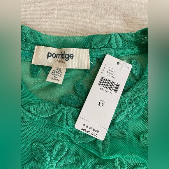 Anthropologie Porridge Daisy Sheer Lace Tee NWT - Picture 7 of 10